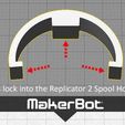 R2_5G_display_large.jpg Replicator 2 Spool Spacer - for MakerBot 900gm Spools
