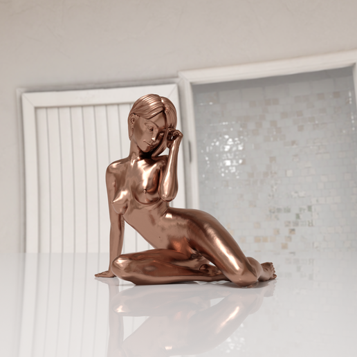 Nude-girl-nsfw-miniatures.png STL file 10 PCS pack Nude girl Small Breast - nsfw miniatures・3D printable model to download, x9s