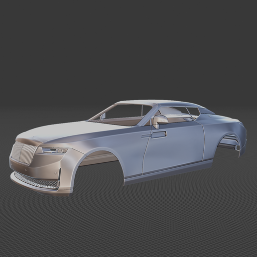 Rolls Royce Droptail La Rose Noire Body Ready for 3D Printing