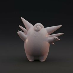 clefable-1.jpg STL file Clefable - pre-supported Pokemon・3D print design to download