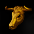 2.png Bull - Animal Cosplay Face Mask 3D print model