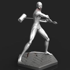 1.jpg STL file Warhammer Titan / Titan Warhammer. Shingeki no Kyojin. Attack on Titan・3D print object to download
