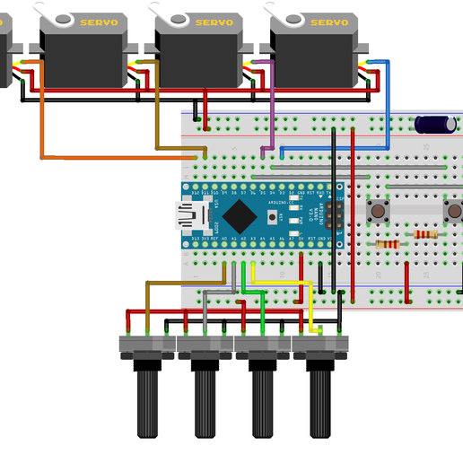 Circuito-Mini-Brazo-Robótico_FabriCreator.png Mini Robotic Arm 💪