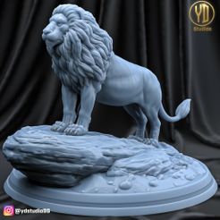 render_final.jpg Fichier STL Lion・Plan imprimable en 3D à télécharger