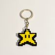 stellina_3.jpg 8bit Star Mario Keychain