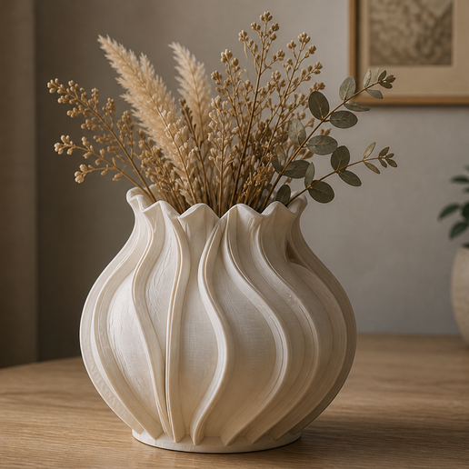 Wavy Decorative Vase