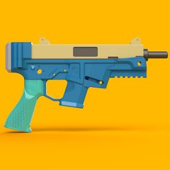 7.jpg Archivo STL empuñadura de pistola ar 15 slim jim・Plan para descargar y imprimir en 3D