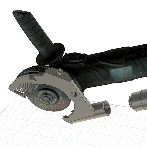 Dust extraction for angle grinder.