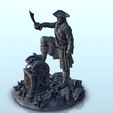 6.png Pirate with sword on treasure chest (2) - Pirate Jungle Island Beach Piracy Caribbean Medieval