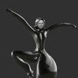 5-ZBrush-Document.jpg Ballet Dancer Fifth fantasy statue - low poly face