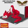 12.jpg FLEXI RED DRAGON | PRINT-IN-PLACE | NO-SUPPORT CUTE ARTICULATE