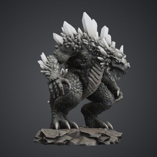 Crystal Earth Drake – Armoured Elemental Beast