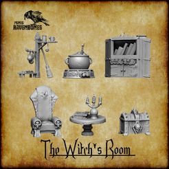 1.jpg 3D file The Witch's Room bundle Pre-supported・3D print object to download