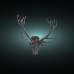 Deer-1.png Archivo STL Cornamenta de ciervo ver 1・Modelo de impresora 3D para descargar, EvoXizer