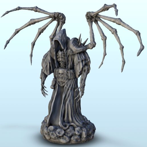 Winged skeletal spectrum - Darkness Chaos Medieval Age of Sigmar Fantasy Warhammer 3D model