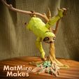 Sloth-6-copy.jpg Sloth plus Tree display, Articulated fidget figure, 3mf included