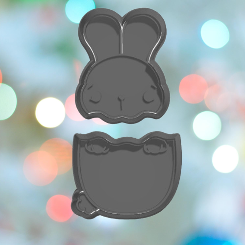 Bunny In Egg Cookie Cutter Set