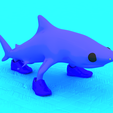render2.png Blue Shark with Sneakers