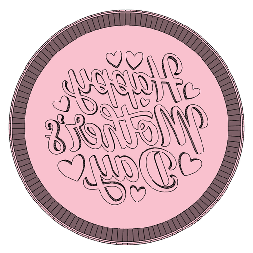 Mothers Day 2 designs - Cookie Cutter and Stamp  approx 6cm