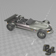 3.png Free STL file Psl 3D Car N°2 "French roadster"・Object to download and to 3D print