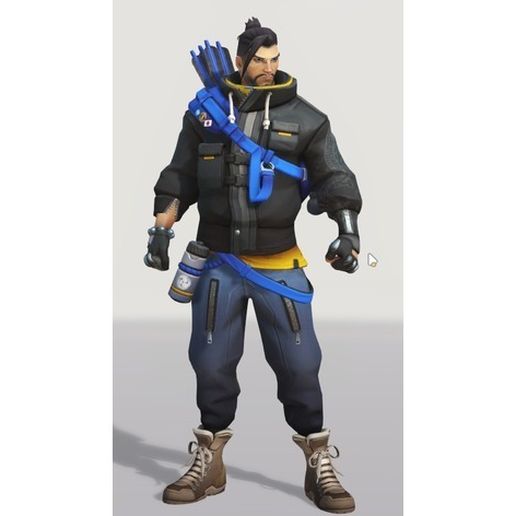 Overwatch - Casual Hanzo - Special winter skin 3D model