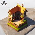 d2924d2153c045fba2c771571b6ca08c23f053e9_high-Photoroom-7.jpg Rustic Medieval Courtyard House 3D Printable Model