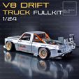 a09.jpg V8 DRIFT TRUCK FULL MODELKIT 1-24th