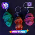 Mesa-de-trabajo-151.png 3MF super Mario bros keychains, no stand, Luigi head, Mario bros, koopa