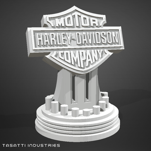 🏆 Harley-Davidson Emblem Trophy・ STL File for 3D printing・Cults