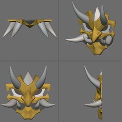 3D-model-arataki-itto-Belt-bukle-for-3d-print-and-cosplay-4.jpg 3D-Datei Arataki Itto Gürtelschnalle Genshin Impact・3D-druckbare Vorlage zum herunterladen