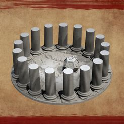 IMG_9064.jpeg STL file Columns Dice Tray・3D printable model to download