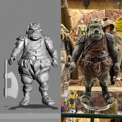 Gammy-main.jpg STL-Datei VINTAGE STAR WARS KENNER GAMORREAN GUARD ACTION FIGUR・Design zum Herunterladen und 3D-Drucken