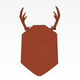 Low-Poly-Deer-Head-Wall-Mount-2.png Low-Poly Deer Head Wall Mount - Geometric Stag Trophy STL