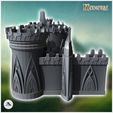 5.jpg Modular Elf Great Wall with Battlement Towers (22) - Medieval Gothic Feudal Old Archaic Saga 28mm 15mm RPG