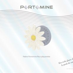 portomine_patere_fleur_paquerette01.jpg STL-Datei Portomine flower hook daisy・Design für den 3D-Druck zum Herunterladen, Tibe-Design