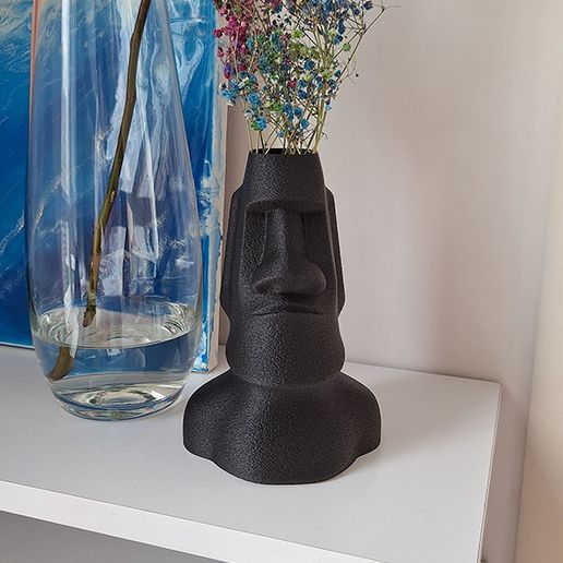 1.jpg Moai Statue Vase - A Stylish Easter Island Moai Statue Vase