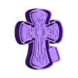 P4061.stl Western Cowhide Turquoise Cross Freshie STL Mold Housing