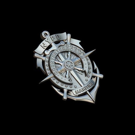 📛 NYPD counterterrorism badge・ 3D File for 3D printing and