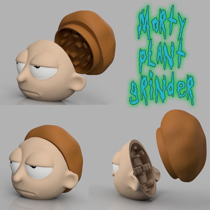 mortys.jpg Fichier STL Rick & Morty Grinder - La machine à penser de Morty・Design pour imprimante 3D à télécharger, Filar3D