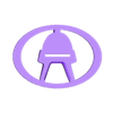 Main.stl Cylon Head Helmet Car Emblem Badge Logo for Scion Toyota & Others Battlestar Galactica