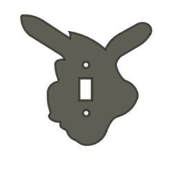 Donkey.jpg Free 3D file Donkey LIGHTSWITCH cover・3D print object to download
