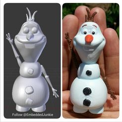 Olaf_01.jpg 3D-Datei Olaf aus Disney's Frozen kostenlos・3D-Druck-Modell zum herunterladen