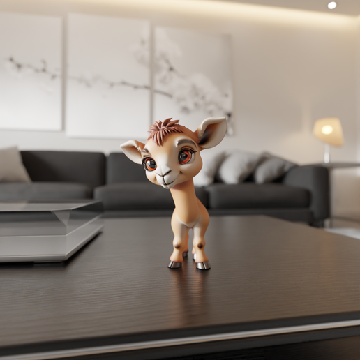 cute camel 3D model
