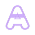 A (1)-.stl Alphabet Cookie Cutter - Alphabet Alphabet Cookie Cutter