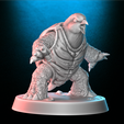 Humanoid-Turtle.png Beasts of the oceans :Fantasy RPG 3d printable miniature bundle PRE-SUPPORTED