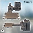 4.jpg Heliport with landing platform for helicopters and multi-story annex building (1) - Modern WW2 WW1 World War Diaroma Wargaming RPG Mini Hobby
