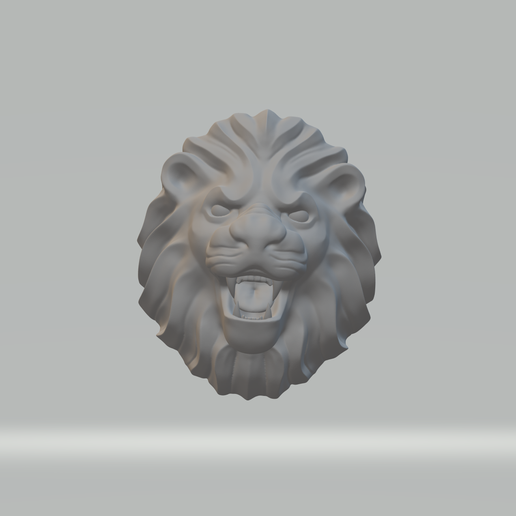 Lion Head Ring 3D Model 3D print model 3D print model 3D model