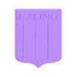 ESCUDORACINGNOAMS.stl CHOP TEXTURA RACING WITH LOGO ON BASE V2