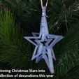 b0c200d8e5be2474942e36a7b665f3d5_display_large.jpg Free STL file Spinning Christmas Star・3D printable model to download