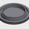 RF-Frontdeckel-3D.png Dust cover / front cover RF bayonet Canon